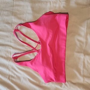 Zyia Hot Pink Light n Tight strappy bra